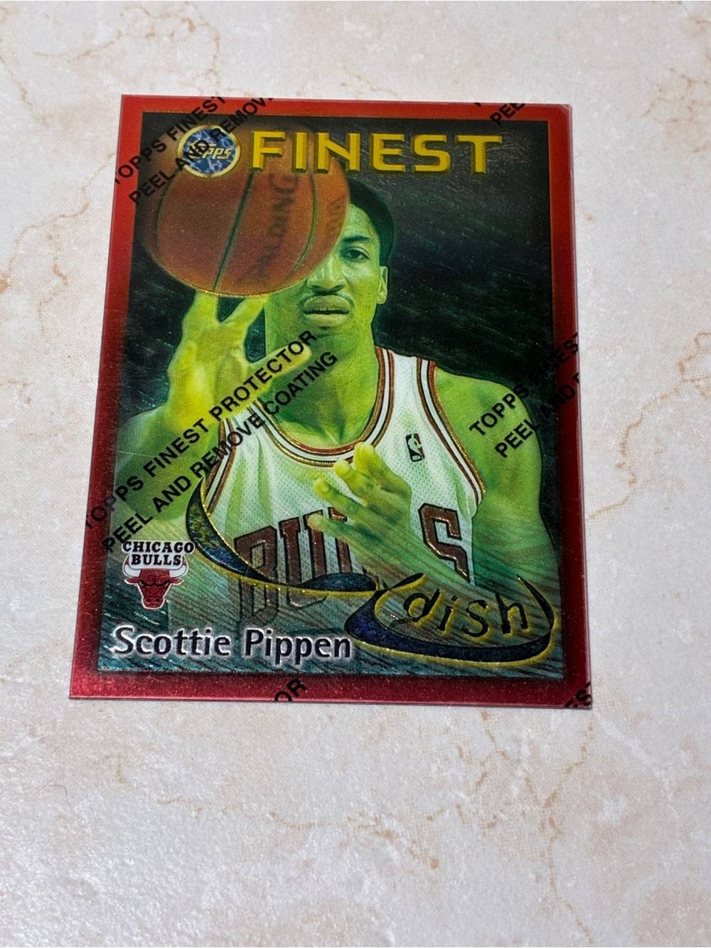 Scottie Pippen/Michael Jordan Chicago Bulls Finest Trading Card - - Picture 3 of 10